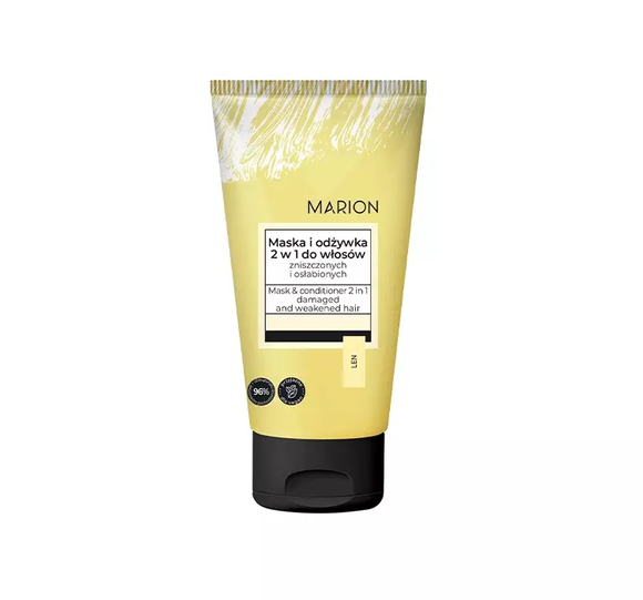 MARION 6582 FLAX MASK & CONDITIONER 2IN1 FOR DAMAGED & WEAKENED HAIR 150ML