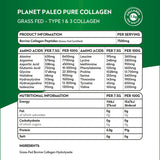 PLANET PALEO PURE COLLAGEN GRASS FED 225G