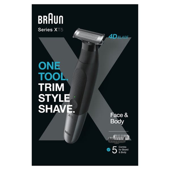 BRAUN SERIES X T5 ONE TOOL TRIM STYLE SHAVE FACE & BADY