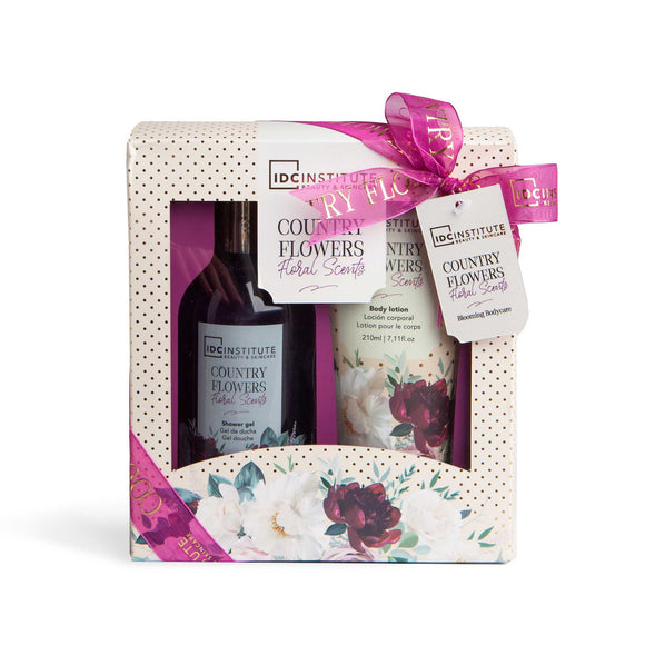 IDC 99012 COUNTRY FLOWERS FLORAL SCENTS GIFT SET 2 PCS