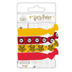 CERDA 2107 HAIR ELASTICS X 4 PIECES HARRY POTTER GRYFFINDOR