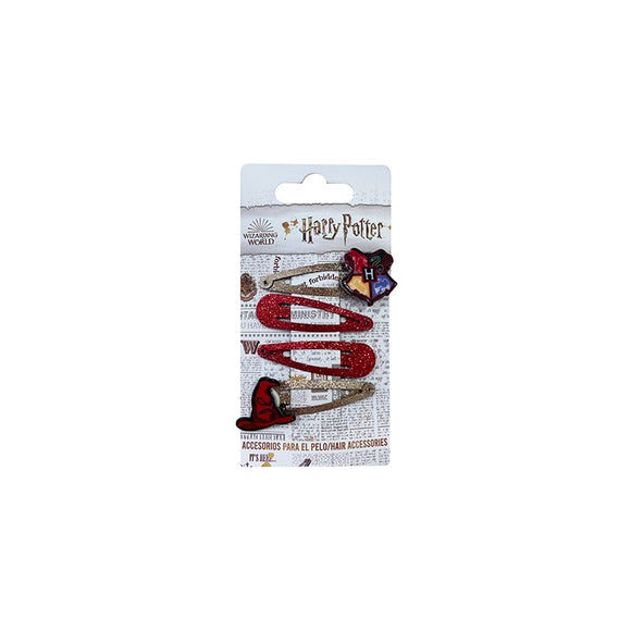 CERDA 2129 CLIPS CLICK CLACKS X 4 PACK HARRY POTTER RED
