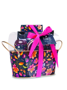 CASUELLE 83.0408.00 FLOWERS IN WINTER TIN BUCKET GIFT SET