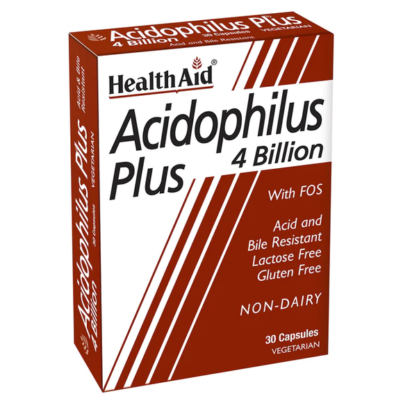 HEALTH AID ACIDOPHILUS PLUS 4 BILLION CAPSULES 30S