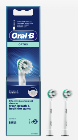 ORAL B POWER BRUSH HEAD ORTHO CARE