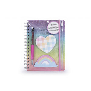 TRI-COASTAL 30720T-31775 PASTEL SPIRAL NOTEBOOK WITH BULT-IN-CASE