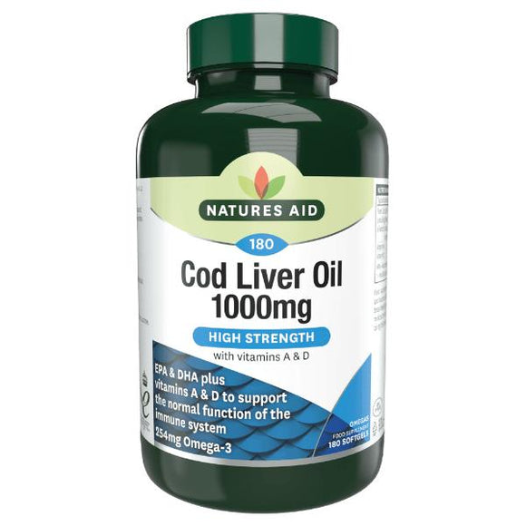 NATURES AID COD LIVER OIL 1000MG