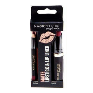 MAGIC STUDIO 60722 MATTE LIPSTICK & LIP LINER SET