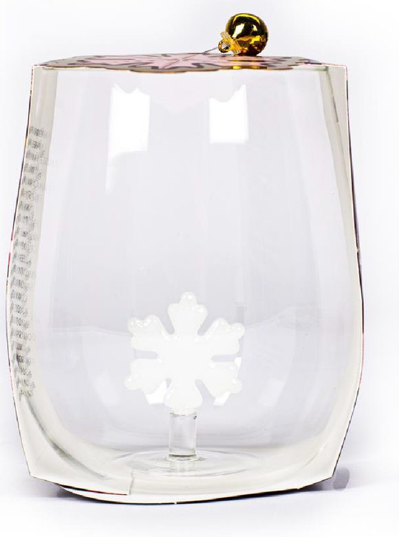 TRI -COASTAL GLASS WITH 3D SNOWFLAKE M 50124-31406