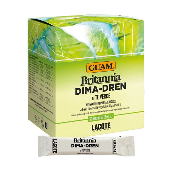 GUAM BRITTANIA DIMA-DREN GREEN TEA X30 SACHETS