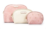 TRI-COASTAL CO50073N-C071Y PINK COSMETIC BAGS X 3 PACK