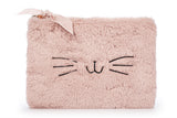 TRI-COASTAL CO5538N-C074Y FUR PINK COSMETIC POUCH LARGE