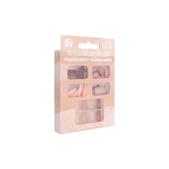 W7 SHADES OF NUDE SQUARE NAIL X 96