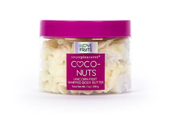 SIMPLE PLEASURES F31401-31177 COCONUTS UNICORN FRUIT WHIPPED BODY BUTTER 200G