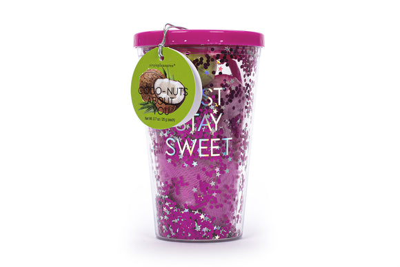 SIMPLE PLEASURES F51955-31177 JUST STAY SWEET INSULATED CUP BATH SET