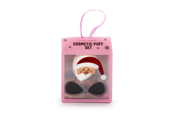 TRI-COASTAL F90732-32227 XMAS FATHER COSMETIC PUFF SET