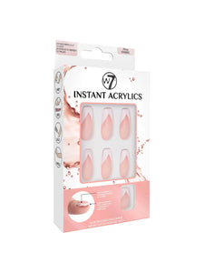 W7 INSTANT ACRYLICS FALSE NAILS FRENCH CHEVRON