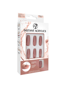 W7 INSTANT ACRYLICS FALSE NAILS PERFECTLY NUDE