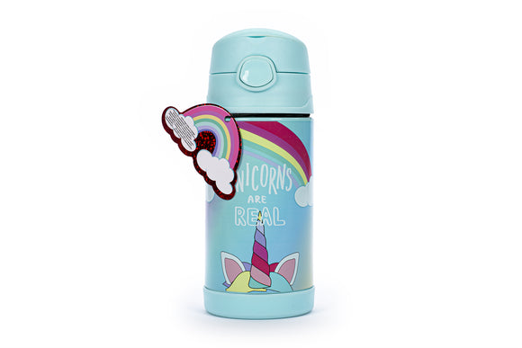 TRI-COASTAL K30058-31732 UNICORNS ARE REAL INSULATED STEEL WATER BOTTLE