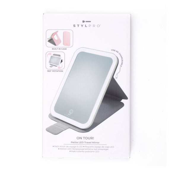 STYLPRO MI06A FLIP & CHARGE PETITE LED TRAVEL MIRROR
