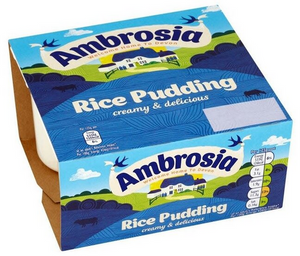 AMBROSIA CREAM RICE PUDDING  POTS X4