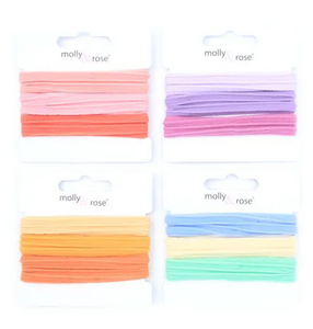 MOLLY & ROSE 8752 PURPLR ELASTICS X 3 PACK