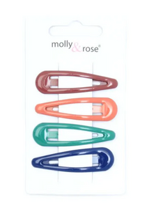 MOLLY & ROSE 8856 AUTUMN COLOURED CLICK CLACKS X 4 PACK