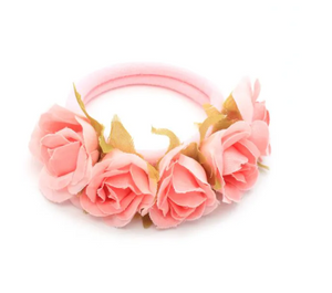 MOLLY & ROSE 8837 PINK ROSES BUN WRAP ELASTIC