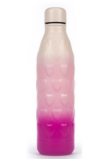 TRI-COASTAL 30134T-31939 EMBOSSED HEART WATER BOTTLE