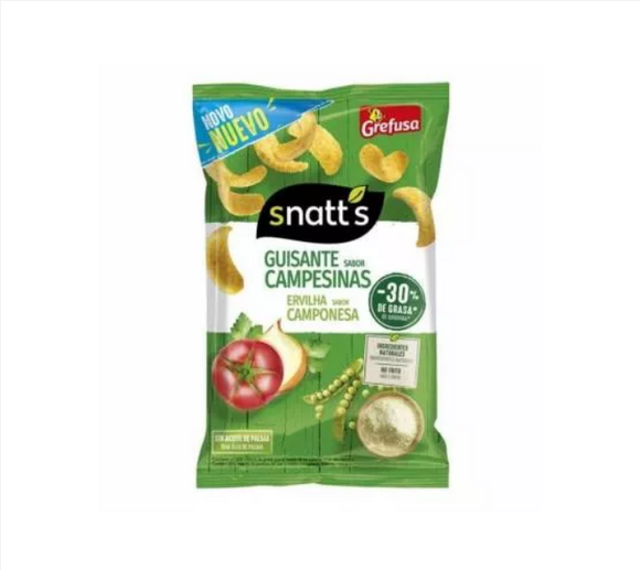 SNATTS GREEN PEA PISELLI MEDITERRANEAN STYLE 28G