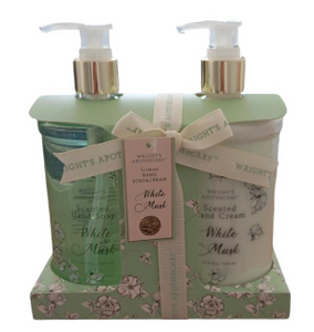 TRI-COASTAL F52487-31748 WRIGHT'S APOTHECARY WHITE MUSK HAND SOAP & HAND CREAM PACK