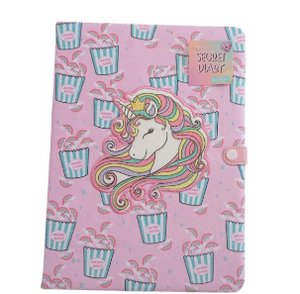 TRI-COASTAL K11162-31910 UNICORN SECRET DIARY A4