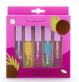 TRI-COASTAL F81132-31809 FRUIT INFUSED LIP OIL X 5 PCS