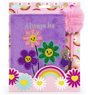 TRI-COASTAL K10343-31907 ALWAYS BE VELOUR SECRET DIARY + PEN