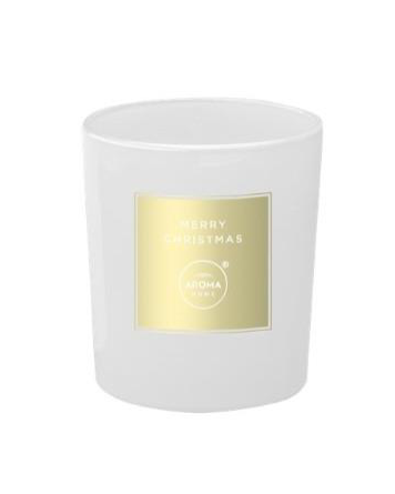 AROMA HOME 9897 MERRY CHRISTMAS ORANGE & CLOVE SCENTED CANDLE 140G