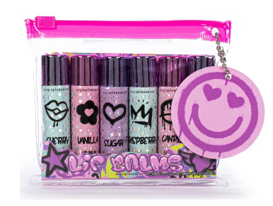 TRI-COASTAL Y80395-31915 GRAFFITI LIP BALM SET X 6 PACK