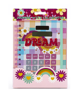 TRI-COASTAL K30075-31907 DREAM SPIRAL JOURNAL WITH CALCULATOR