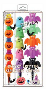 TRI-COASTAL 31052-32149 SPOOKY CRITTERS STACKABLE CRAYON X 3