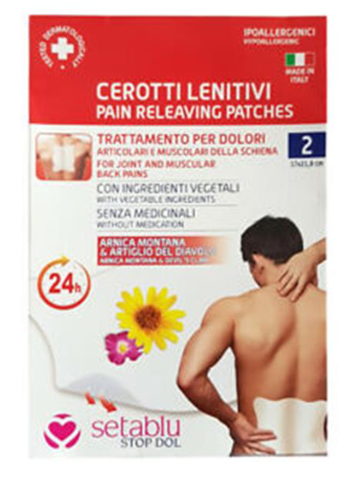 SETABLU 57382 BACK PAINS & MUSCULAR RELEAVING PATCHES