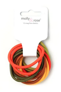 MOLLY & ROSE 7113 COLO9URED ENDLESS ELASTICS X 12 PACK