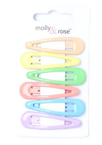 MOLLY & ROSE 8742 PASTEL CLICK CLACKS X 6 PACK