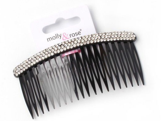 MOLLY & ROSE 8343 DIAMONDS BLACK SIDE COMB