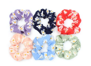 MOLLY & ROSE 8832 DAISY FABIC SCRUNCHIE