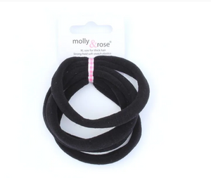 MOLLY & ROSE 6392 BLACK XL ELASTICS X 4 PACK