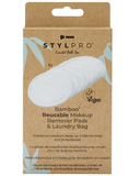 STYLPRO PO1385 BAMBOO REUSABKE MAKE UP REMOVER PADS & LAUNDRY BAG