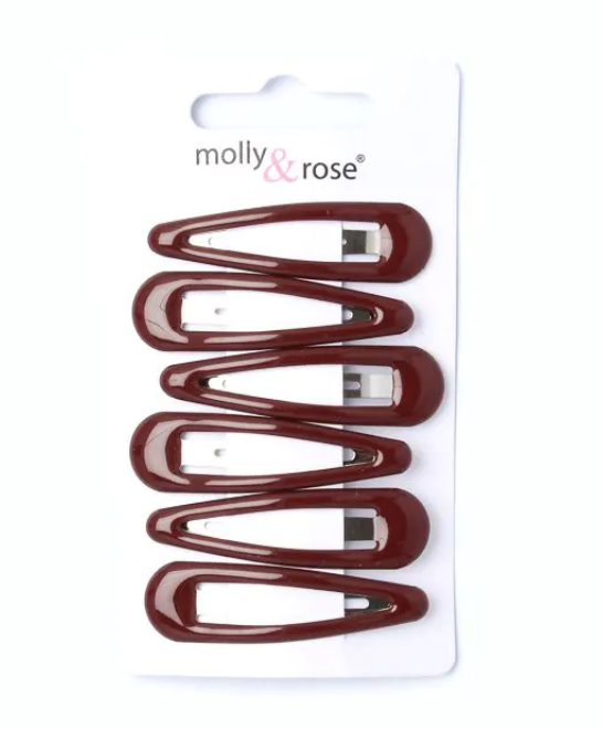 MOLLY & ROSE 4587 BURGUNDY CLICK CLACKS