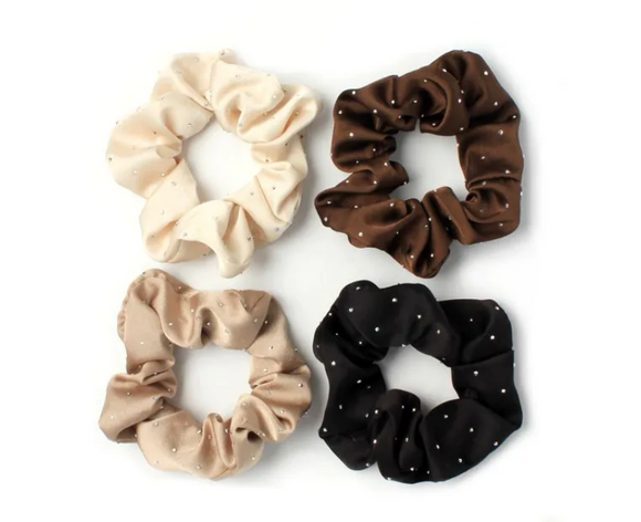 MOLLY & ROSE 9126 BLACK SATIN SCRUNCHIE