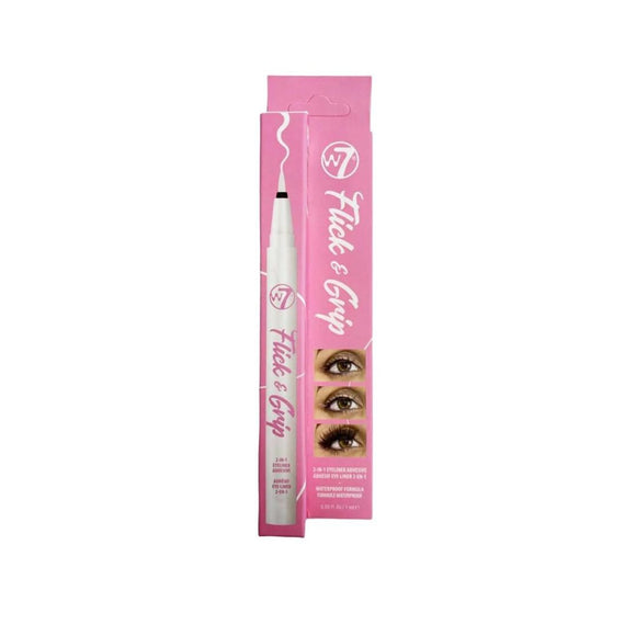 W7 FLICK & GRIP 2 IN 1 EYELINER ADHESIVE CLEAR