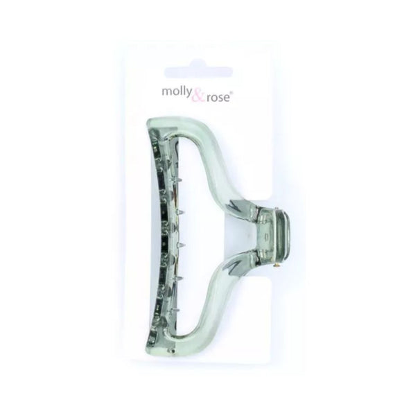 MOLLY & ROSE 8592 OPEN SHAPED TRANSPARENT JAW CLIP