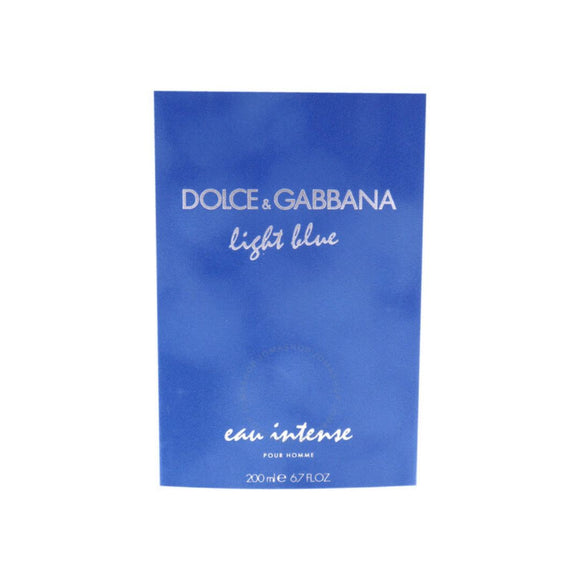 DOLCE & GABBANA LIGHT BLUE POUR HOMME EAU INTENSE EAU DE PARFUM EDP 200ML